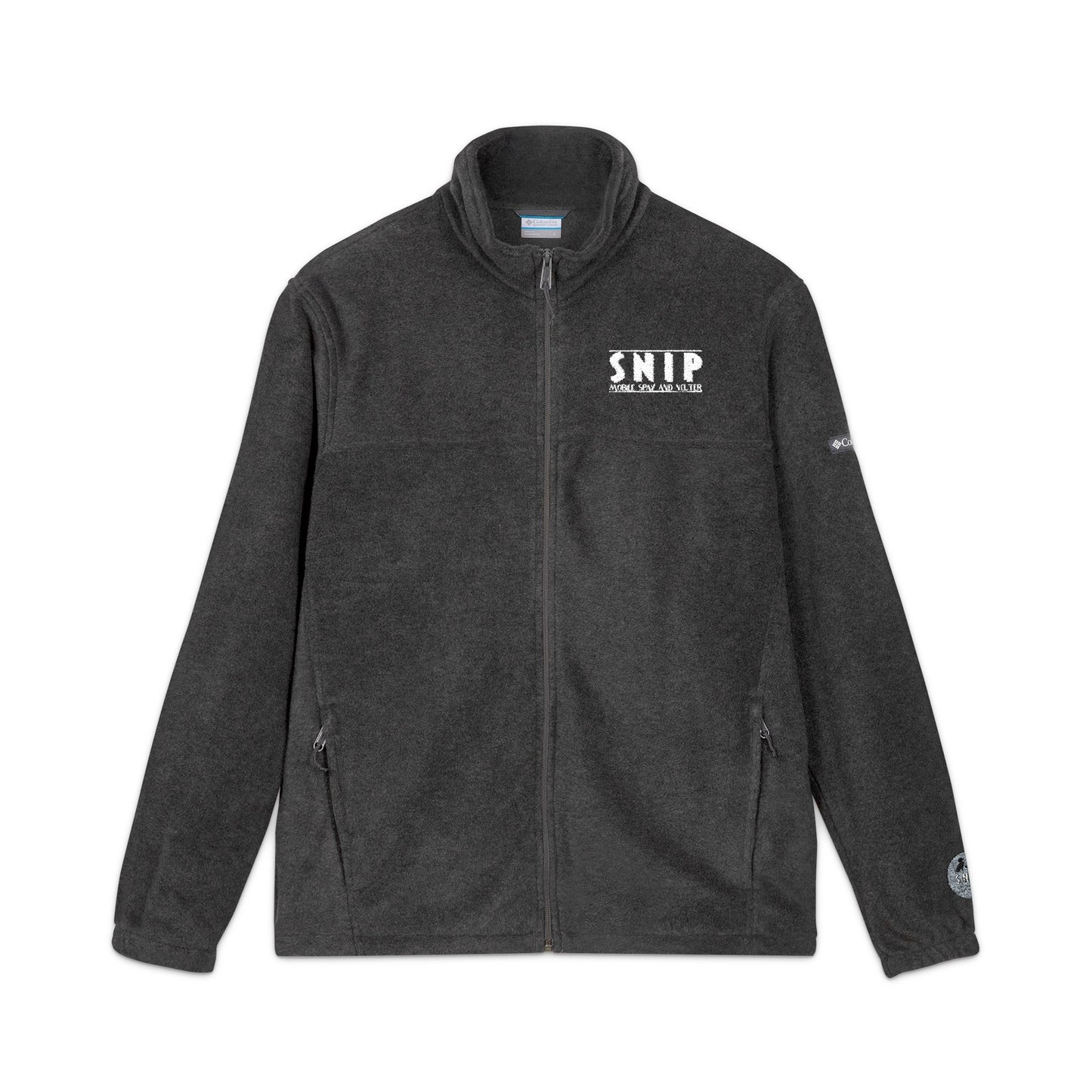 SNIP Bus Embroidered 'OII' Charcoal Fleece Jacket