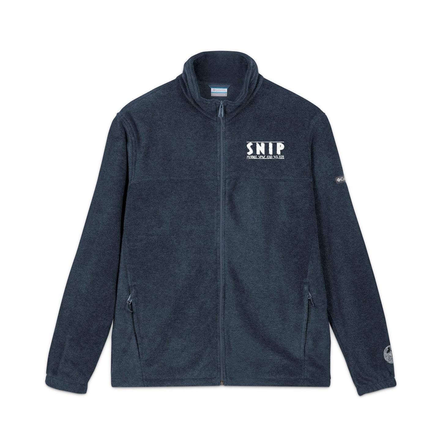 SNIP Bus Embroidered 'OII' Charcoal Fleece Jacket